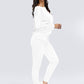 Boat Neck Dropped Shoulder Top and Pants Set