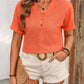 Ivy Lane Eyelet V-Neck Short Sleeve Top