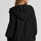 Zip Up Long Sleeve Drawstring Hoodie