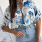 Printed Button Up Half Sleeve Shirt