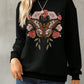 Graphic Round Neck Long Sleeve Sweatshirt