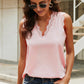 Eyelash Lace V-Neck Tank Top