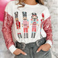 Sequin Nutcracker Round Neck Long Sleeve Sweatshirt