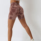 Tie Dye Wide Waistband Slim Fit Sports Shorts