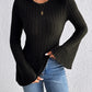 Honey Round Neck Flare Sleeve T-Shirt