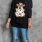 Ghost Round Neck Long Sleeve Sweatshirt