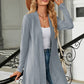 Open Front Long Sleeve Cardigan