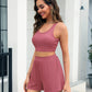 Scoop Neck Tank and Shorts Set