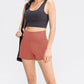 Wide Waistband Sports Shorts with Pockets