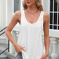 Eyelet Scoop Neck Wide Strap Tank