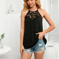 Spliced Lace Grecian Neck Tank