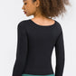 Feel Like Skin Highly Stretchy Long Sleeve Sports Top