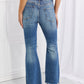 RISEN Full Size Hazel High Rise Distressed Flare Jeans