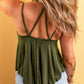 Scoop Neck Double Spaghetti Strap Cami