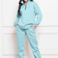 Half Zip Long Sleeve Sweatshirt and Pants Set