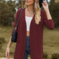 Open Front Long Sleeve Cardigan