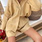 Button Up Shirt and Shorts Set