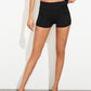 Exposed Seam High Waist Yoga Shorts