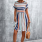 Striped Round Neck Dress