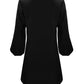 Cutout Long Sleeve Round Neck Dress