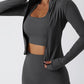 Zip Up Mock Neck Active Outerwear