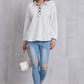 Half Button Dropped Shoulder Sweatshirt