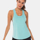 Full Size Scoop Neck Wide Strap Active Tank