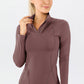 Mock Neck Quarter Zip Active T-Shirt