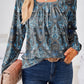 Full Size Square Neck Long Sleeve Blouse