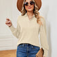 Johnny Collar Long Sleeve Top