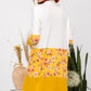 Celeste Full Size Floral Color Block Open Front Cardigan