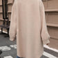 Button Up Drop Shoulder Sherpa Coat