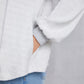 Half Button Dropped Shoulder Sweatshirt