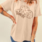 Hat Graphic Round Neck Short Sleeve T-Shirt