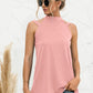 Cutout Mock Neck Tank