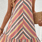 Striped Round Neck Sleeveless Mini Dress