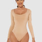 Full Size Scoop Neck Long Sleeve Bodysuit