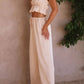 Ruffled Sleeveless Top and Wide Leg Pants Set