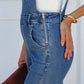 Raw Hem Denim Overall