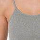 Zenana Ribbed Seamless Cropped Cami with Bra Pads