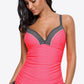 Contrast Sweetheart Neck Swim Cami