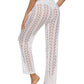 Cutout Drawstring High Waist Swim Pants