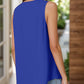 Full Size Ruched V-Neck Tank