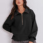 Half Zip Up Collared Sweatshirts