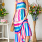 Striped Sleeveless Maxi Dress