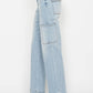 Judy Blue Full Size High Waist Straight Cargo Jeans