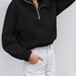 Half Zip Long Sleeve Sweatshirt