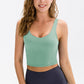 Cropped Scoop Neck Active Tank Top