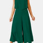 Round Neck Top and Wide Leg Pants Set