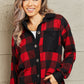 Heimish Make It Last Full Size Contrast Plaid Shacket